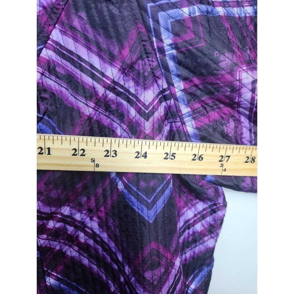 Catherines reversible Quilted jacket Berry Pink Plaid 4X spring - Picture 9 of 11